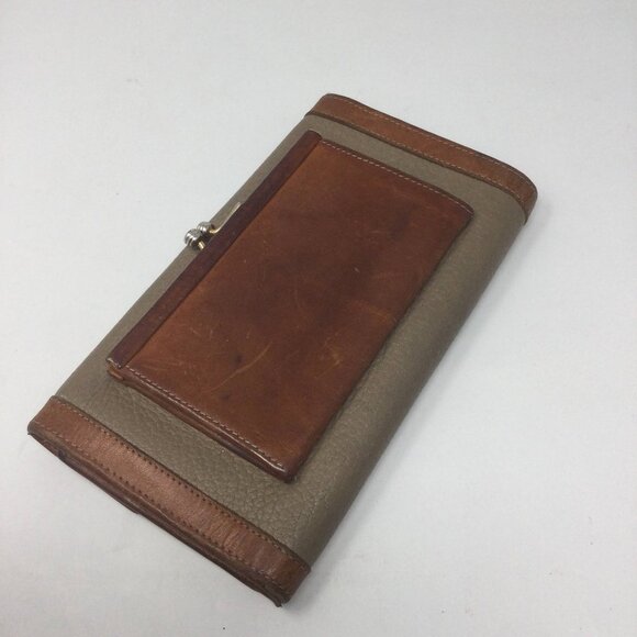 Vintage Dooney & Bourke Brown Leather Logo Wallet - Picture 6 of 12